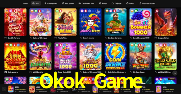 APP oficial da Okok Game para mobile